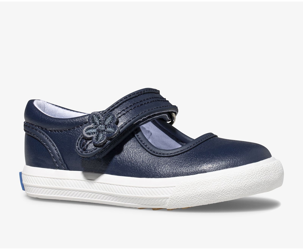 Slip Ons Keds Niños Azul Marino - Ella Mary Jane - 703-JEZRST